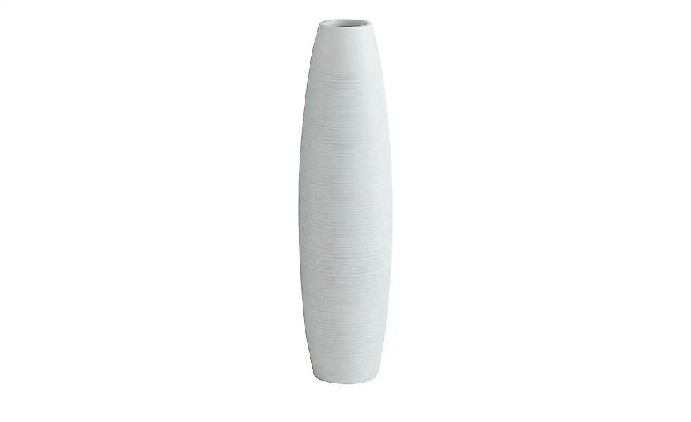 HOME STORY Deko Vase   ¦ weiß ¦ Polyresin (Kunstharz) ¦ Maße (cm): H: 65  Ø günstig online kaufen