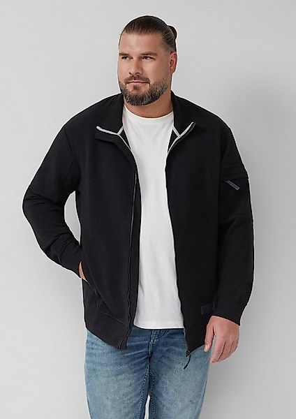 s.Oliver Sweatjacke Sweatshirt Jacke Melierte Sweatjacke mit Ärmeltasche günstig online kaufen
