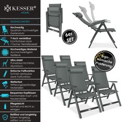 KESSER Gartenstuhl (6 St), Hochlehner mit günstig online kaufen