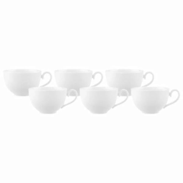 Villeroy & Boch Royal Kaffeeobertasse weiß 260 ml 6er Set Tassen günstig online kaufen