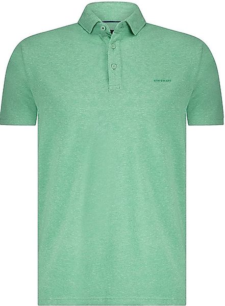 State of Art Poloshirt Piqué Melange Grün - Größe L günstig online kaufen