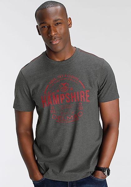 DELMAO T-Shirt Kurzarm, lässige Passform, mit günstig online kaufen