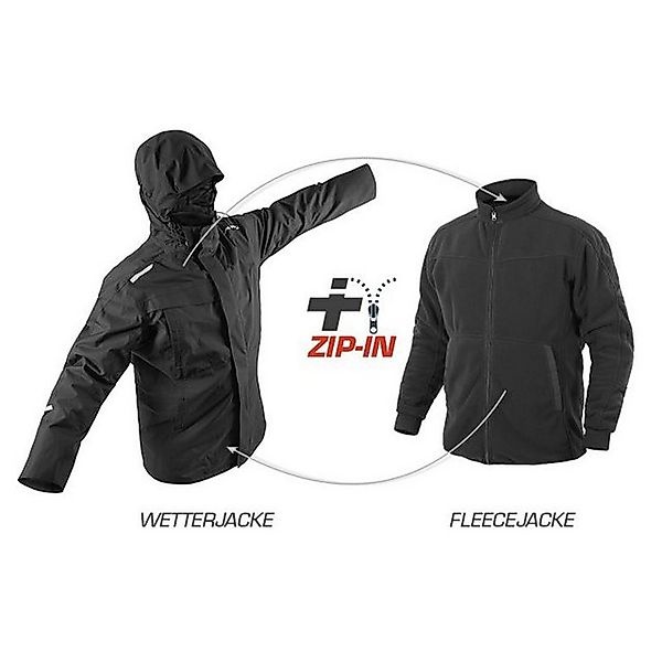 Qualitex Workwear Allwetterjacke Allwetter-Duo, 2-in-1 wasserdichte Übergan günstig online kaufen