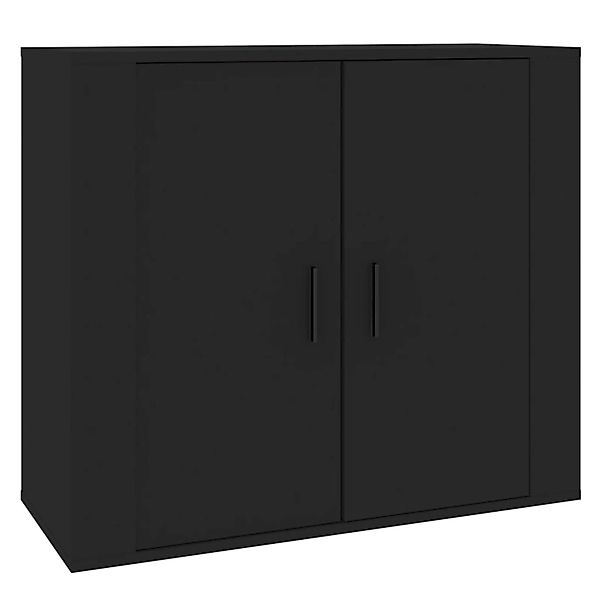 vidaXL Sideboard Schwarz 80x33x70 cm Holzwerkstoff 816561 günstig online kaufen