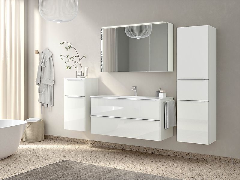 nobilia Badmöbel-Set "Levere" vormontiert, mit Soft-Close, 4 Stk. tlg. günstig online kaufen