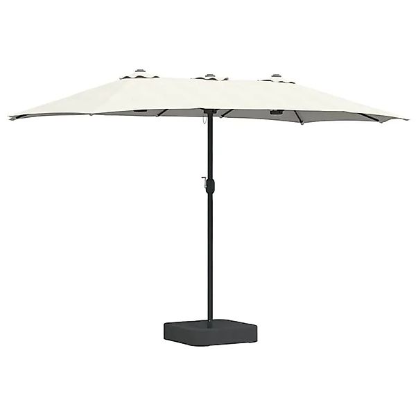 vidaXL Gartenparasol Sand 385 x 209 x 244 cm Stoff 42003283 günstig online kaufen