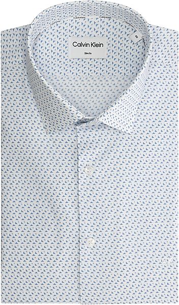 Calvin Klein Langarmhemd POPLIN PRINT SLIM günstig online kaufen