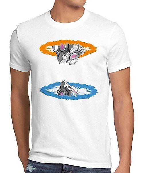 style3 T-Shirt Companion Cube Gamer Portal Portale Chell Begleiter Würfel g günstig online kaufen