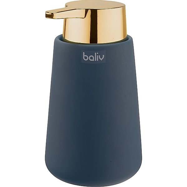 baliv Dark Wonder trend Seifenspender Keramik Blau-Gold günstig online kaufen