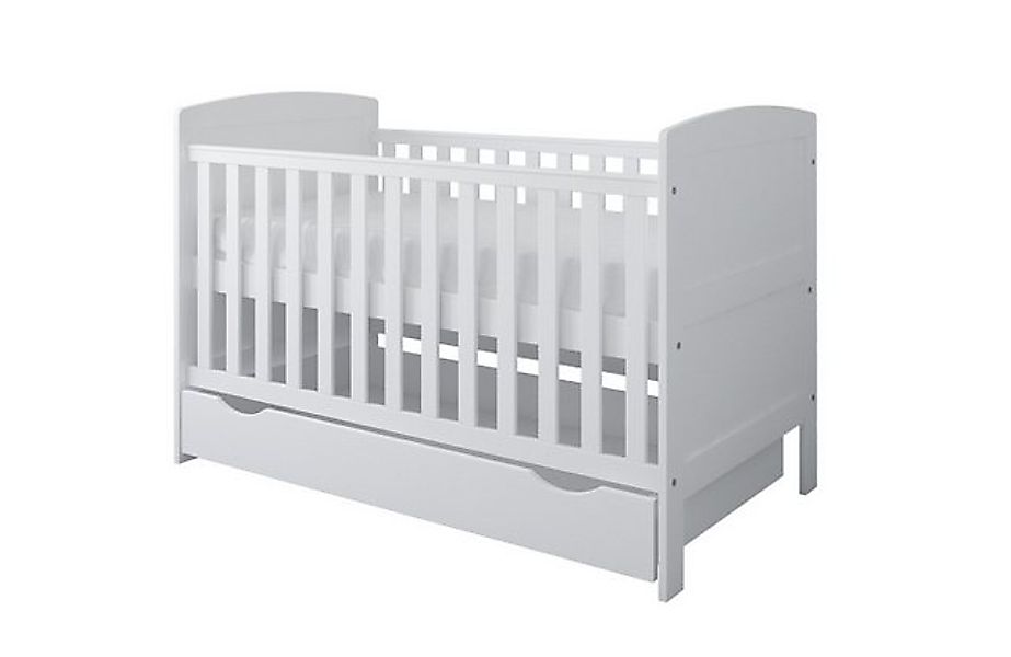 Kids Collective Babybett Kinderbett 70x140 cm mit Matratze umbaubares Gitte günstig online kaufen