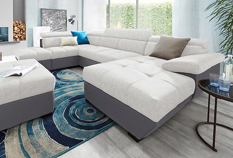 COTTA Wohnlandschaft "Speedway U-Form" mit Kopfteilverstellung, wahlweise m günstig online kaufen