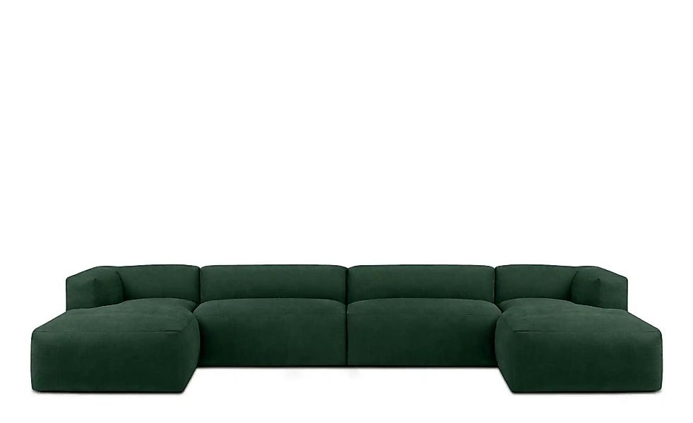 KONSIMO Wohnlandschaft  Buffo ¦ blau ¦ Maße (cm): B: 400 H: 73 Polstermöbel günstig online kaufen