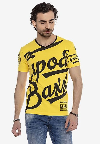 Cipo & Baxx T-Shirt T-Shirt mit großem Print auf der Front ein Highlight günstig online kaufen