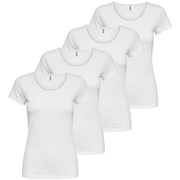 ONLY T-Shirt ONLY Damen 4er Pack günstig online kaufen