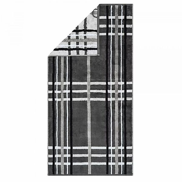 Cawö Handtücher Noblesse Check 1089 - Farbe: anthrazit - 77 - Handtuch 50x1 günstig online kaufen