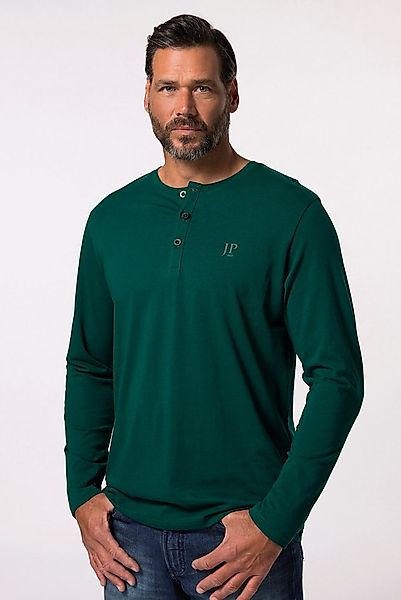 JP1880 T-Shirt bis 8XL Langarm-Shirt Henley Knopfleiste günstig online kaufen
