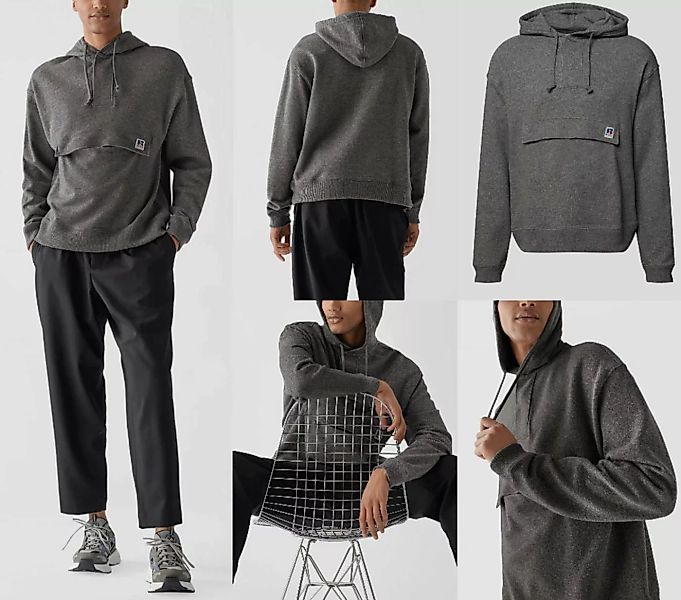 BOSS Sweatshirt BOSS X RUSSELL ATHLETIC Wool Hoodie Pullover Sweater Sweats günstig online kaufen