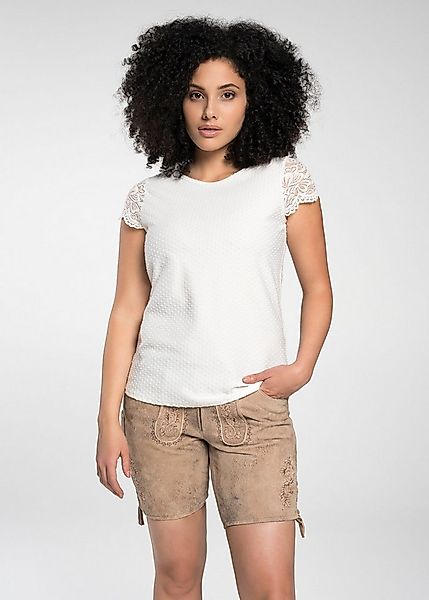 Spieth & Wensky Dirndlbluse Fanja (1-tlg) mit Punktemuster günstig online kaufen