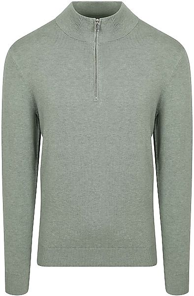 Profuomo Half Zip Pullover Luxury Basic Grün - Größe XL günstig online kaufen