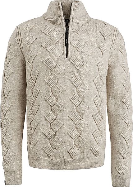 Vanguard Halfzip Pullover Struktur Wool Blend Ecru - Größe XL günstig online kaufen