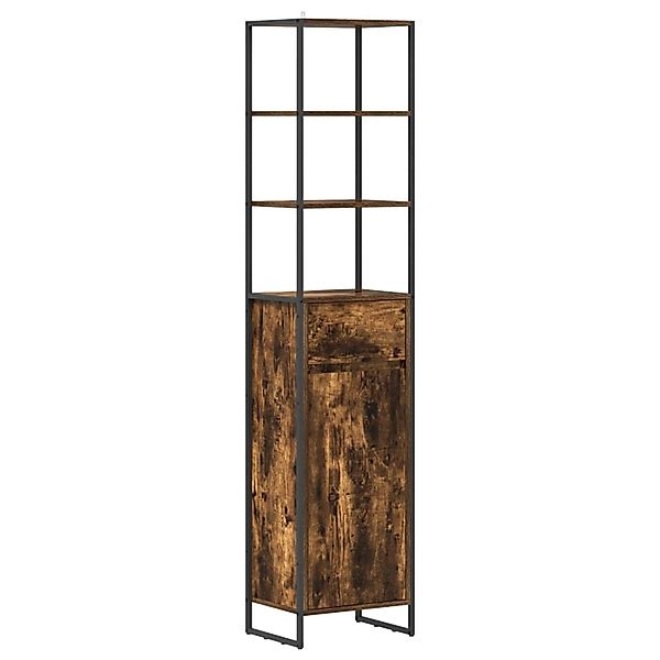 vidaXL Badezimmerschrank Raucharbe 40 x 30 x 180 cm Holzwerkstoff 886494 günstig online kaufen