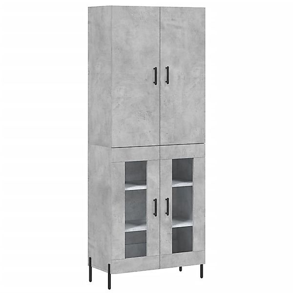 vidaXL Highboard Betongrau 69,5x34x180 cm Holzwerkstoff 3195743 günstig online kaufen