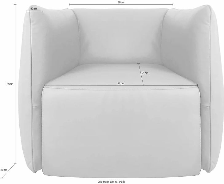 Egoitaliano Sessel »Ludo Loungesessel, Designsessel, Clubsessel, elegant un günstig online kaufen