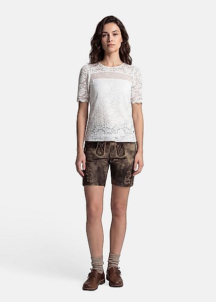 Spieth & Wensky Trachtenbluse Alina mit Schlüssellochdetail im Nackenbereic günstig online kaufen