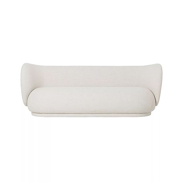 ferm LIVING - Rico 3-Sitzer Sofa 210x79x81,5cm - off-white/Stoff Bouclé/BxH günstig online kaufen