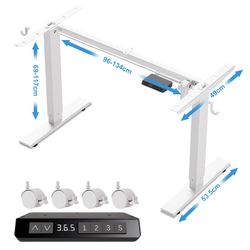 HOMAVO Schreibtisch Schreibtisch Höhenverstellbarer Tisch Gestell günstig online kaufen