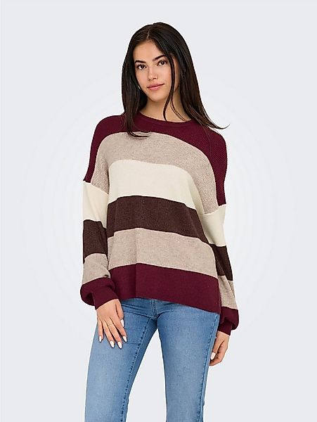 ONLY Strickpullover ONLATIA L/S STRIPE PULLOVER KNT NOOS mit Colorblock Des günstig online kaufen