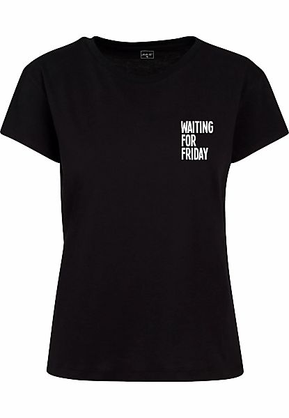 MisterTee T-Shirt "MisterTee Damen Ladies Waiting For Friday Box Tee", 1 St günstig online kaufen