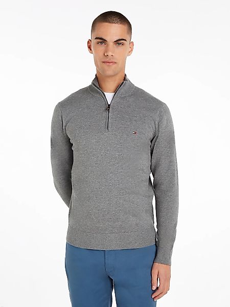 Tommy Hilfiger Troyer "ESSENTIAL COTTON ZIP MOCK" günstig online kaufen