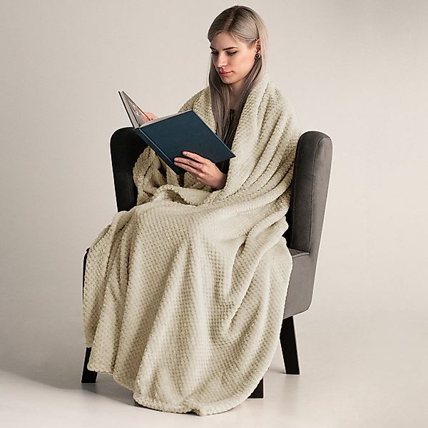 texpot Tagesdecke Kuscheldecke Fleece kuschelig weich günstig online kaufen