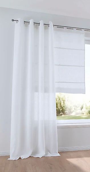 Kutti Vorhang »Metis Leinen«, (1 St.), blickdicht, natürliche Leinen-Gardin günstig online kaufen