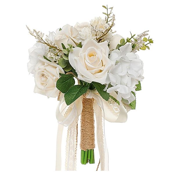 Kunstblumenstrauß Brautsträuße, künstliche Rosen, Handgefertigt, Romantisch günstig online kaufen