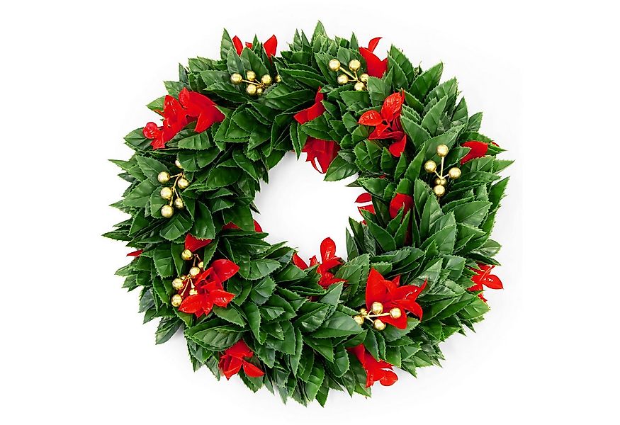 Kubus Dekokranz Weihnachtskranz Crimson, Festliche Eleganz für Ihr Zuhause, günstig online kaufen