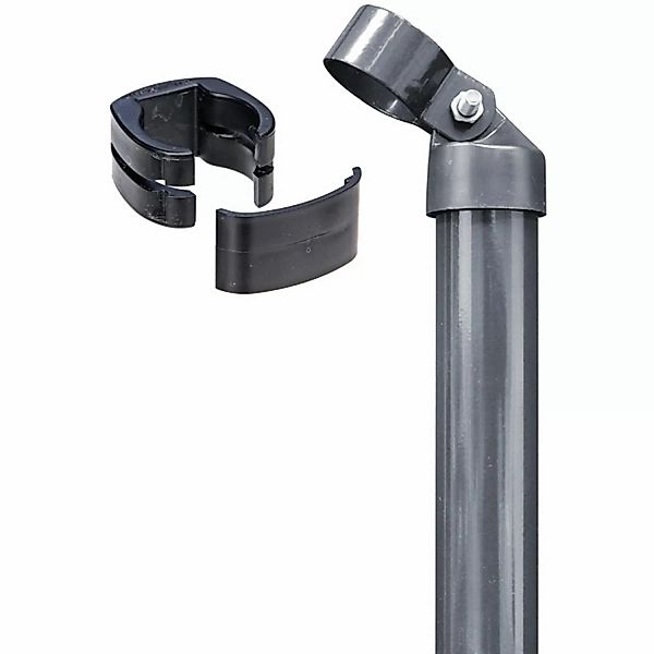 Eck-Set für Zaun Alberts Fix-Clip Pro Anthrazit 122 cm Hoch zum Einbetonier günstig online kaufen