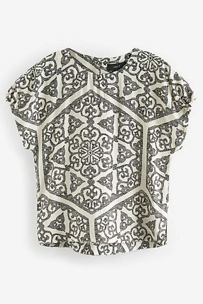 Next Blusenshirt Gerafftes, kastiges T-Shirt (1-tlg) günstig online kaufen