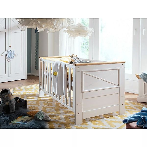 Bett Babybett, WILSA, Weiß, B 80 cm, T 144 cm günstig online kaufen
