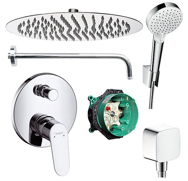Hansgrohe und Jowi Duscharmatur Focus Unterputz Duschsystem, Regendusche ru günstig online kaufen