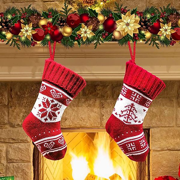 FOUORTUNATE-BEE Nikolausstiefel Nikolausstrumpf Kinder Klein 2er günstig online kaufen