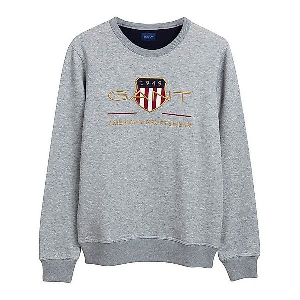 Gant Sweatshirt Herren Sweatshirt Baumwolle Archive Shield C-Neck günstig online kaufen