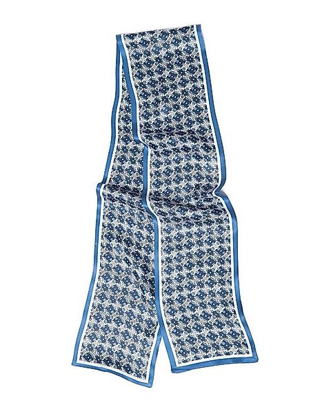 MayTree Seidentuch schmal beidseitig, Pattern blau, 16 x 145 cm, Sommerscha günstig online kaufen