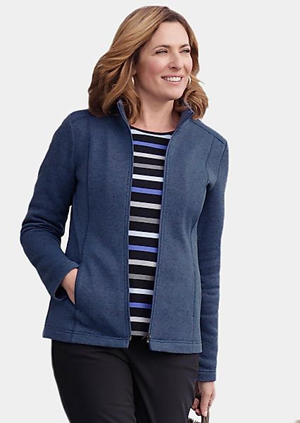 GOLDNER Fleecejacke Kuschelweiche Strickfleece-Jacke Kuschelweiche Innensei günstig online kaufen