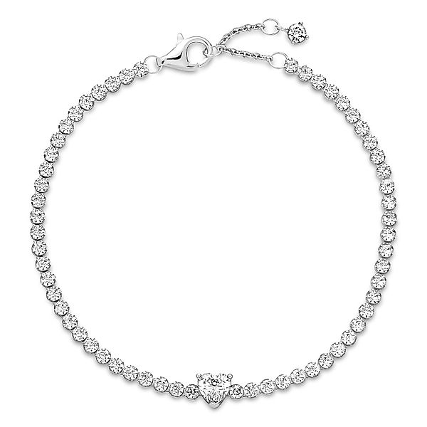 Pandora Tennisarmband Funkelndes Herz Silber günstig online kaufen