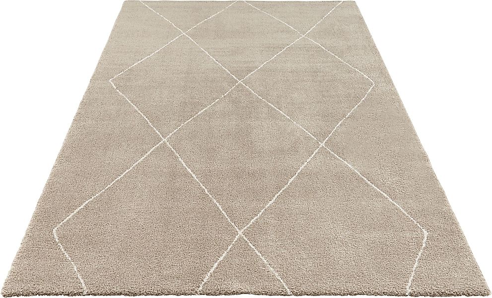 ELLE DECORATION Teppich »Massy«, rechteckig, 14 mm Höhe, Kurzflor, Teppich, günstig online kaufen