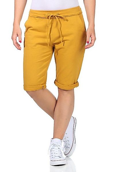 CLEO STYLE Bermudas Sweat Bermuda 1212 Senf 36-40 günstig online kaufen