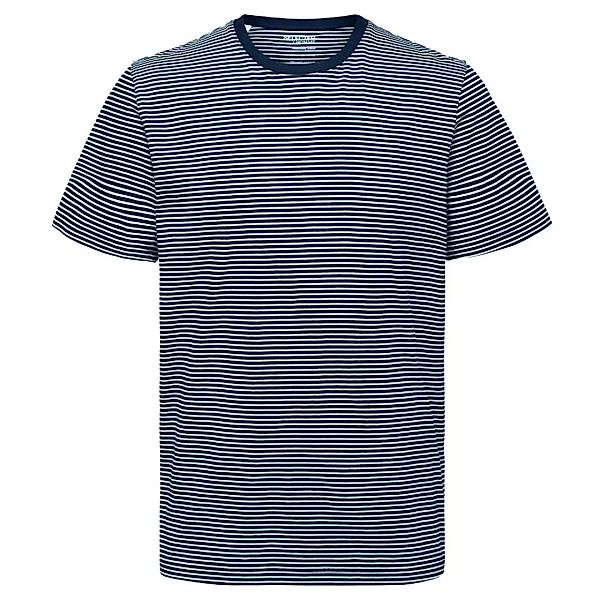 Selected Norman Stripe Kurzarm-t-shirt Mit O-ausschnitt L Navy Blazer günstig online kaufen