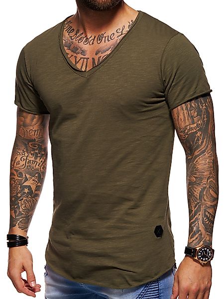 behype T-Shirt MSVALENCIA mit V-Ausschnitt günstig online kaufen